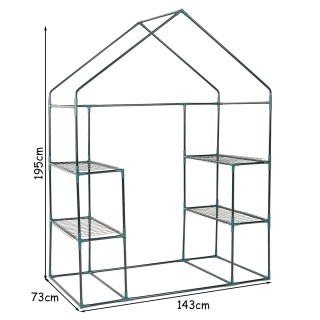Costway  Θερμοκήπιο Φιλμ Καλλιέργειας Φυτών Τοματοκήπιο 143 x 73 x ...