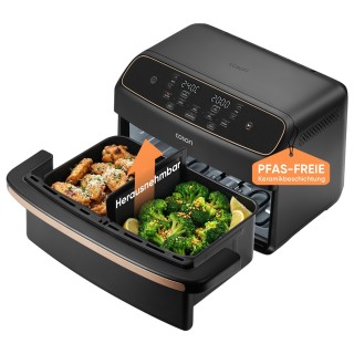 Cosori Φριτέζα Αέρος Air Fryer TwinFry Compact 10lt 2700W με Διπλό ...