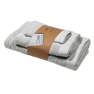 DAS HOME Σετ Πετσέτες 3 Τεμαχίων Best 0657 Γκρι Ανοιχτό 530708180657 DAS HOME Σετ Πετσέτες 3 Τεμαχίων Best 0657 Γκρι Ανοιχτό 530708180657