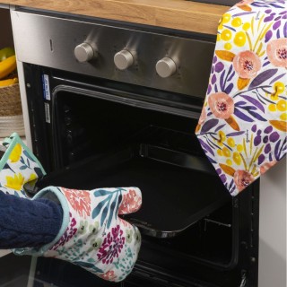 Villa dEste Home Βαμβακερή Κουζίνας Πετσέτα 45x70 εκ. με Λουλουδάτο...