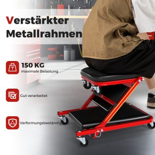 Costway 2 σε 1 Ρολμπρέτ Εργαστήριο με 6 Ρόδες & Επενδυμένο Κάθισμα ... Costway 2 σε 1 Ρολμπρέτ Εργαστήριο με 6 Ρόδες & Επενδυμένο Κάθισμα ...