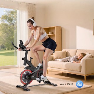 BAKAJI Ρυθμιζόμενο Ποδήλατο Γυμναστικής Εσωτερικού Χώρου για Οικιακ...