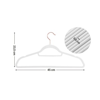 SONGMICS Σετ 30 τμχ Κρεμάστρες Premium Velvet - Ροζ Χρυσό, 0.6 cm, ...