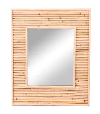 Rattan-Wandspiegel 45x55cm Natural Living 53464