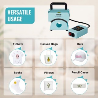 Μίνι Πρέσα Καπέλων VEVOR 5.9x3.15 Πράσινη  BXSKMJMINIKMFO40OV2