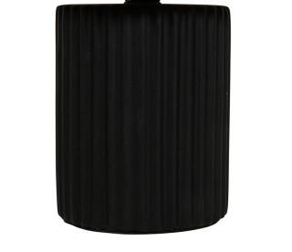 Ostaria Κυλινδρική Κεραμική Λάμπα Εύα Μαύρη και Μπεζ -36171 Ostaria Κυλινδρική Κεραμική Λάμπα Εύα Μαύρη και Μπεζ -36171