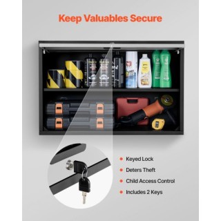 VEVOR Μεταλλικό Επιτοίχιο Ντουλάπι, 77x30.5x50 cm, με Ανακλινόμενη... VEVOR Μεταλλικό Επιτοίχιο Ντουλάπι, 77x30.5x50 cm, με Ανακλινόμενη...