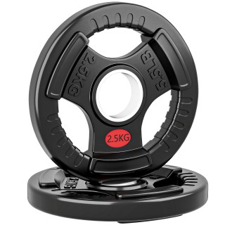 SPORTNOW Σετ Δίσκων Βαρών 2x2.5 κιλά με Τρύπα 5 εκ και 3 Λαβές, Ατσ... SPORTNOW Σετ Δίσκων Βαρών 2x2.5 κιλά με Τρύπα 5 εκ και 3 Λαβές, Ατσ...