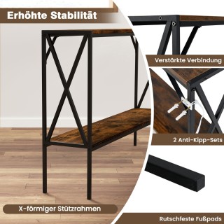 Costway  Κονσόλα 120 εκ. στενή τραπεζάκι εισόδου με γεωμετρικό μετα...