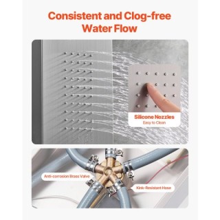 VEVOR Πύργος Ντους με Ανοξείδωτη Στήλη και Κεφαλή Βροχής FTYS201BXG... VEVOR Πύργος Ντους με Ανοξείδωτη Στήλη και Κεφαλή Βροχής FTYS201BXG...