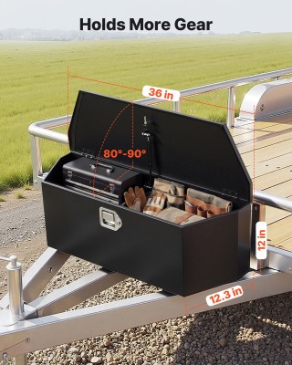 VEVOR Μεταλλικό Κουτί Αποθήκευσης Ρυμουλκούμενου με Κλειδαριά – 914...