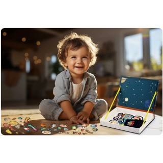 Μαγνητικό Παιχνίδι - Βιβλίο Παζλ Διάστημα 777001 Ricokids Μαγνητικό Παιχνίδι - Βιβλίο Παζλ Διάστημα 777001 Ricokids