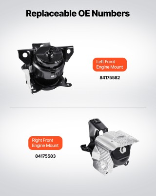 VEVOR Σέτ Βάσεων Κινητήρα για Chevrolet Silverado 1500 5.3L V8 (201...