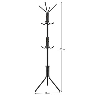 BAKAJI Κρεμάστρα Δαπέδου Εξοικονόμησης Χώρου με 12 Γάντζους Μαύρη ... BAKAJI Κρεμάστρα Δαπέδου Εξοικονόμησης Χώρου με 12 Γάντζους Μαύρη ...