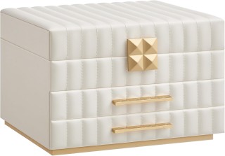 Κοσμηματοθήκη 3 Επιπέδων με Καθρέφτη 21,5 x 24 x 15,8 cm Λευκό SONG... Κοσμηματοθήκη 3 Επιπέδων με Καθρέφτη 21,5 x 24 x 15,8 cm Λευκό SONG...