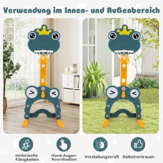 Costway Παιδικό Πολυλειτουργικό Κέντρο Δραστηριοτήτων 4-σε-1 με Μπα...