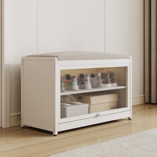 BAKAJI Παπουτσοθήκη με Κάθισμα Λευκή 1 Πόρτα Εξοικονόμησης Χώρου με... BAKAJI Παπουτσοθήκη με Κάθισμα Λευκή 1 Πόρτα Εξοικονόμησης Χώρου με...