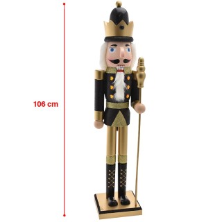 BAKAJI Ξύλινος Χριστουγεννιάτικος Καρυοθραύστης Ύψους 106 εκ. Χρισ... BAKAJI Ξύλινος Χριστουγεννιάτικος Καρυοθραύστης Ύψους 106 εκ. Χρισ...