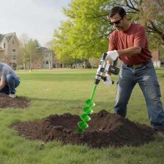 VEVOR Σπείρα Γεωτρύπανο Καρφιών 5.91 x 31.5 ιντσών για Φύτευση LXZZ... VEVOR Σπείρα Γεωτρύπανο Καρφιών 5.91 x 31.5 ιντσών για Φύτευση LXZZ...