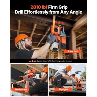 VEVOR Μαγνητικό Δράπανο 1350W με Διάμετρο Διάτρησης 50mm (0-800RPM)...