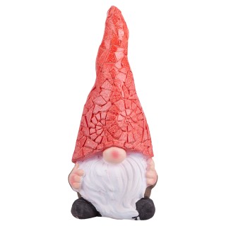 Galileo Γλάστρα κήπου Gnomo ύψους 46 cm από πολυρεσίνη με επεξεργασ...