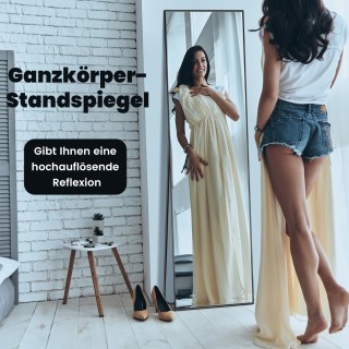 Costway Υψηλής Ανάλυσης Ολόσωμος Καθρέφτης με Ανθεκτικό Πλαίσιο Αλ... Costway Υψηλής Ανάλυσης Ολόσωμος Καθρέφτης με Ανθεκτικό Πλαίσιο Αλ...