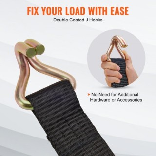 Σετ 4 Ιμάντες Δέσης VEVOR με Αντοχή 5 τόνων, 2 x 8 με Γάντζο J SGJ... Σετ 4 Ιμάντες Δέσης VEVOR με Αντοχή 5 τόνων, 2 x 8 με Γάντζο J SGJ...