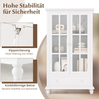 Πολυλειτουργική Βιβλιοθήκη με Γυάλινες Πόρτες και Ρυθμιζόμενα Ράφια... Πολυλειτουργική Βιβλιοθήκη με Γυάλινες Πόρτες και Ρυθμιζόμενα Ράφια...