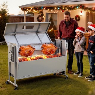 VEVOR Ηλεκτρική Σούβλα BBQ για Αρνί & Γουρούνι, 60 kg, με Ρόδες, 4 ... VEVOR Ηλεκτρική Σούβλα BBQ για Αρνί & Γουρούνι, 60 kg, με Ρόδες, 4 ...