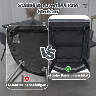 Costway Άνετη Καρέκλα Τραπεζαρίας με Υψηλής Πυκνότητας Αφρώδες Υλικ...