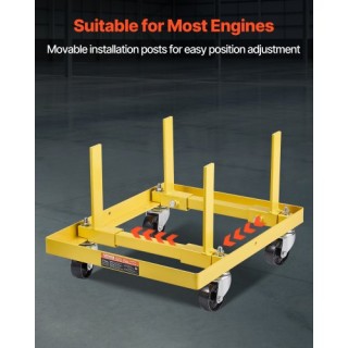 VEVOR Ρυθμιζόμενη Βάση Κινητήρα 340KG με 4 Τροχούς YDFXZSZJ750LU66M0V0