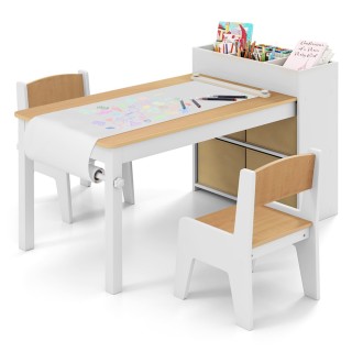 Costway Σετ Καλλιτεχνικού Τραπεζιού και Καρεκλών για Παιδιά με Ρολό... Costway Σετ Καλλιτεχνικού Τραπεζιού και Καρεκλών για Παιδιά με Ρολό...