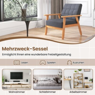 Costway Μοντέρνα Καρέκλα με Κουμπωτό Σχέδιο από Αναπνεύσιμο Λινό Ύφ... Costway Μοντέρνα Καρέκλα με Κουμπωτό Σχέδιο από Αναπνεύσιμο Λινό Ύφ...