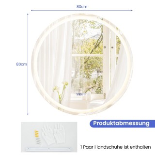 Costway  Πολυλειτουργικός Καθρέπτης LED με Αντιθαμβωτική Λειτουργία...