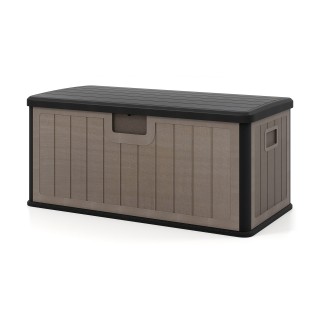 Costway  Αδιάβροχη Κιβωτός Κήπου 378L με Κλειδαριά - Ιδανική για Μα...