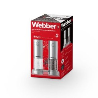 WEBBER Σετ 2 Τεμαχίων Ηλεκτρικός Μύλος Αλατιού και Πιπεριού Επαναφο... WEBBER Σετ 2 Τεμαχίων Ηλεκτρικός Μύλος Αλατιού και Πιπεριού Επαναφο...