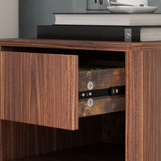 HOMCOM  Σετ 2 Επιτοίχια Κομοδίνα με Συρτάρι και Ανοιχτό Κάτω Ράφι, ...