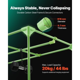 VEVOR Εσωτερική Σκηνή Καλλιέργειας, 120 x 60 x 180 cm, Υψηλής Ανακλ... VEVOR Εσωτερική Σκηνή Καλλιέργειας, 120 x 60 x 180 cm, Υψηλής Ανακλ...