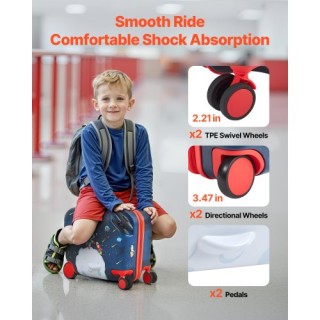 VEVOR Παιδική Βαλίτσα-Σκούτερ 18 ιντσών με Ρόδες FDDQXXLXXLK1Y8UF60...