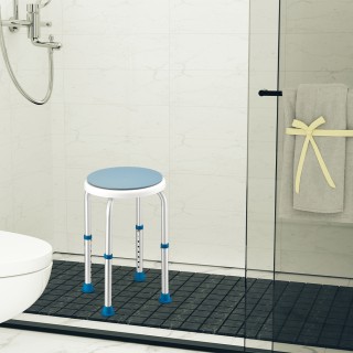 BAKAJI  Περιστρεφόμενο Σκαμπό Ντους Καθιστό Καρέκλα Μπάνιου Ρυθμιζό...