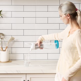 VEVOR Κανάτα Νερού με Φίλτρο 6 Κούπες 211 Γαλόνια Γυάλινη SHXLSGBSB...