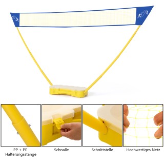 Costway Ρυθμιζόμενο Δίχτυ Μπαντμιντον & Βόλεϊ για Οικογενειακή Ψυχα... Costway Ρυθμιζόμενο Δίχτυ Μπαντμιντον & Βόλεϊ για Οικογενειακή Ψυχα...