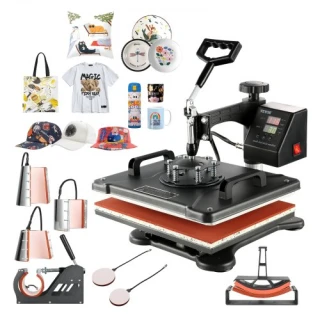 VEVOR 8 in 1 Multifunctional Heat Press for T-Shirt Printing... VEVOR 8 in 1 Multifunctional Heat Press for T-Shirt Printing...