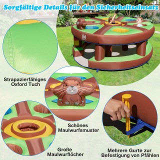 Costway Φουσκωτό Παιχνίδι Χτύπα τον Τυφλοπόντικα για Παιδιά NP10764DE