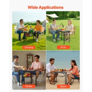 VEVOR Πτυσσόμενο Φορητό Τραπέζι Κάμπινγκ Αλουμινίου 60cm για Εσωτερ... VEVOR Πτυσσόμενο Φορητό Τραπέζι Κάμπινγκ Αλουμινίου 60cm για Εσωτερ...