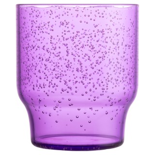 Villa DEste  Σετ 6τμχ 325 ml μωβ φυσαλίδες από πλαστικό MS Drama Qu...