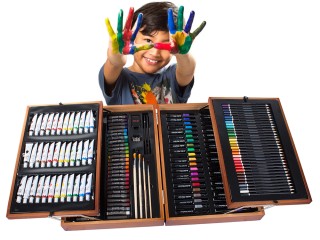 Verk Group Σετ Ζωγραφικής με Ξύλινη Θήκη 174 τεμαχίων 5907451338735