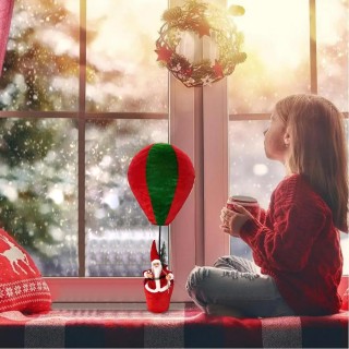 BAKAJI Πράσινο και Κόκκινο Αερόστατο του Άγιου Βασίλη Διακόσμηση Χρ...