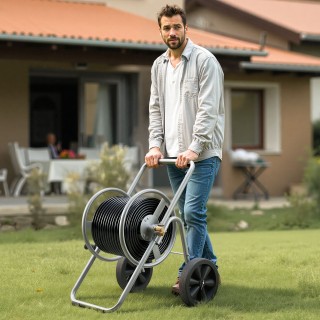 VEVOR Καρότσι Λάστιχου Νερού Υψηλής Πίεσης με Καρούλι και Δίχτυ Απο...