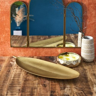 Διακοσμητικός Δίσκος – Χρυσό Φύλλο 59,5 cm HD0456 Home Deco Factory